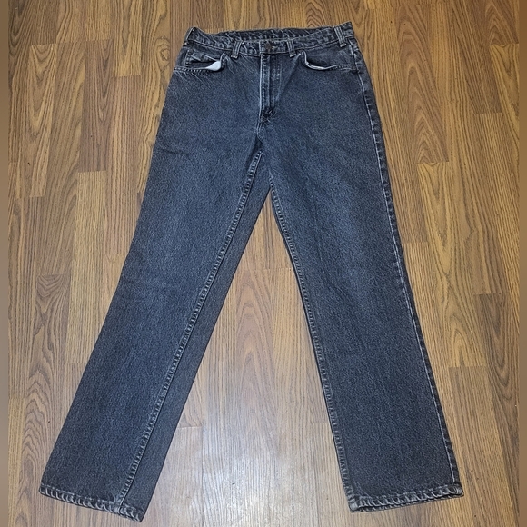 Vintage Levi's 619 Orange Tab Made in Canada Distressed Straight Jeans 30x31 B68 - Picture 1 of 12